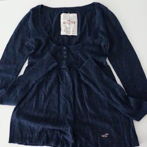 Blue Long Sleeve Top